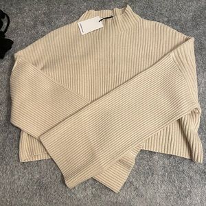 Grey bandit bell sleeve sweater